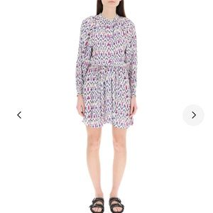 Isabel Marant Étoile Allover Graphic Print Mini Dress